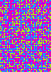 Abstract Geometric Pattern generative computational art illustration