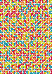 Abstract Geometric Pattern generative computational art illustration