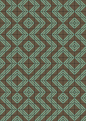 Abstract Geometric Pattern generative computational art illustration