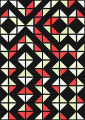 Abstract Geometric Pattern generative computational art illustration