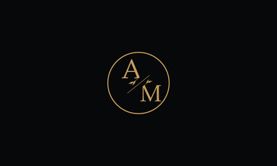  Monogram AM vector logo letters
