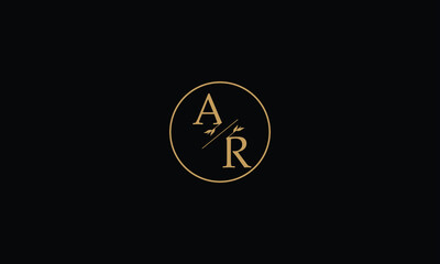  Monogram AR vector logo letters