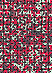 Abstract Geometric Pattern generative computational art illustration