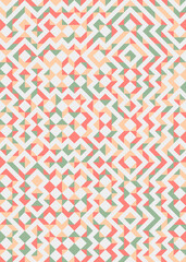 Abstract Geometric Pattern generative computational art illustration