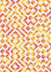 Abstract Geometric Pattern generative computational art illustration