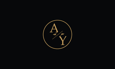 Monogram AY vector logo letters