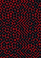 Abstract Geometric Pattern generative computational art illustration
