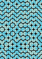 Abstract Geometric Pattern generative computational art illustration