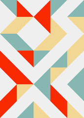 Abstract Geometric Pattern generative computational art illustration