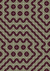 Abstract Geometric Pattern generative computational art illustration