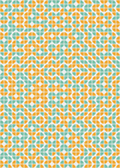 Abstract Geometric Pattern generative computational art illustration