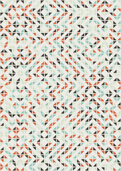 Abstract Geometric Pattern generative computational art illustration