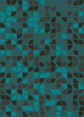 Abstract Geometric Pattern generative computational art illustration