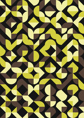 Abstract Geometric Pattern generative computational art illustration
