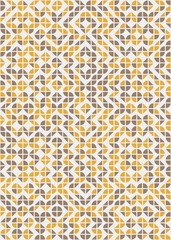 Abstract Geometric Pattern generative computational art illustration