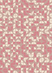 Abstract Geometric Pattern generative computational art illustration