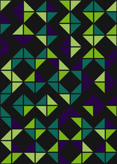 Fototapeta premium Abstract Geometric Pattern generative computational art illustration