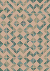 Abstract Geometric Pattern generative computational art illustration