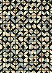 Abstract Geometric Pattern generative computational art illustration