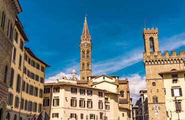 Fototapeta premium Tower of Badia Fiorentina in Florence, Italy
