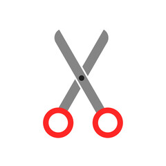 Vector illustration of a scissor.