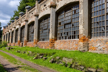16th century renaissance Sucha Beskidzka castle, view of the ruins of the hothouse, Sucha Beskidzka, Poland