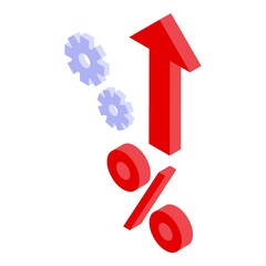 Finance strategy icon isometric vector. Business plan. Web market