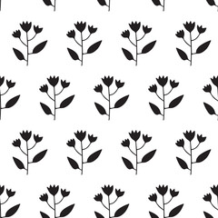 Seamless pattern with flowers. Floral print.