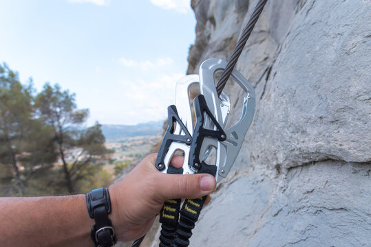 mountain climbing extreme sport in nature