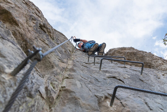 mountain climbing extreme sport in nature