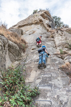 mountain climbing extreme sport in nature