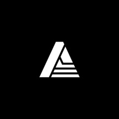 Geometric letter A. Business logo design.