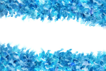 水 波 ブルー ベクター 水彩 背景