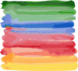 Watercolor abstract background from brush strokes of multicolored paints
