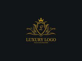 Luxury Premium Crest Logo Template for Company