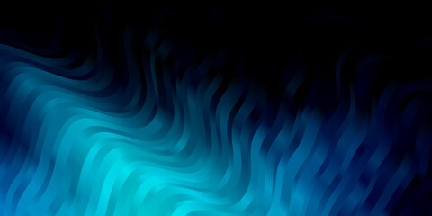 Dark BLUE vector background with lines.