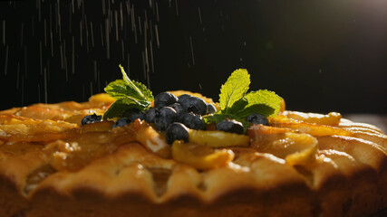 apple pie with blueberries