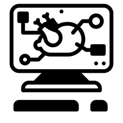 computer glyph icon