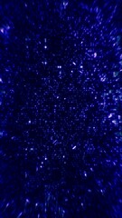 Abstract blue crypto mining chaos hex code loop background. 3D illustration of artificial intelligence numbers and letters depicting science of modern communication, cryptocurrency and cybersecurity