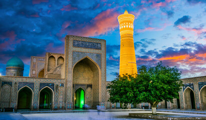 Po-i-Kalan or Poi Kalan complex in Bukhara, Uzbekistan