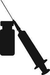 Covid vaccine Icon, Injection icon, syringe icon, vaccine icon