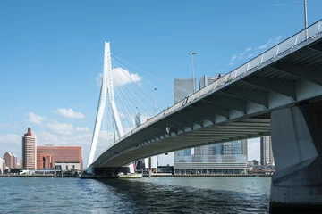 Fotobehang Erasmusbrug Rotterdam, Zuid-Holland Province, THe Netherlands