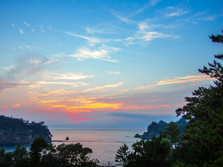 西伊豆堂ヶ島の夕景