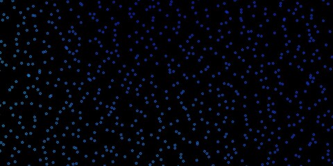 Dark BLUE vector texture with beautiful stars.