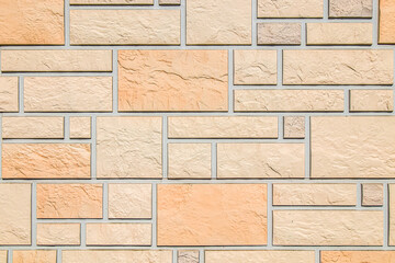 Artificial stone on the wall as background