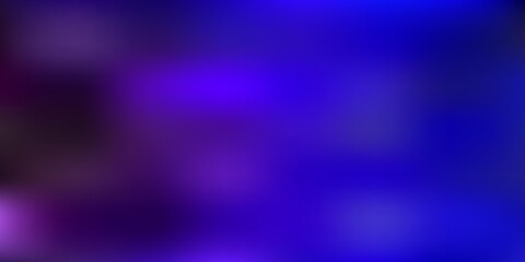Dark blue, red vector abstract blur template.