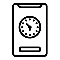 Smartphone manager icon outline vector. Job project. Online office