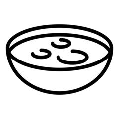 German soup icon outline vector. Dish food. Dinner cheese soup