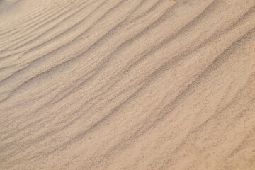 Fototapeta na wymiar River sand close-up as background.