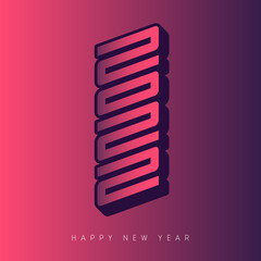 Brochure or calendar design template. Modern Cover of business diary with wishes. Inscription 20 22 looks like hieroglyph. Vector background. Happy New Year 2022.